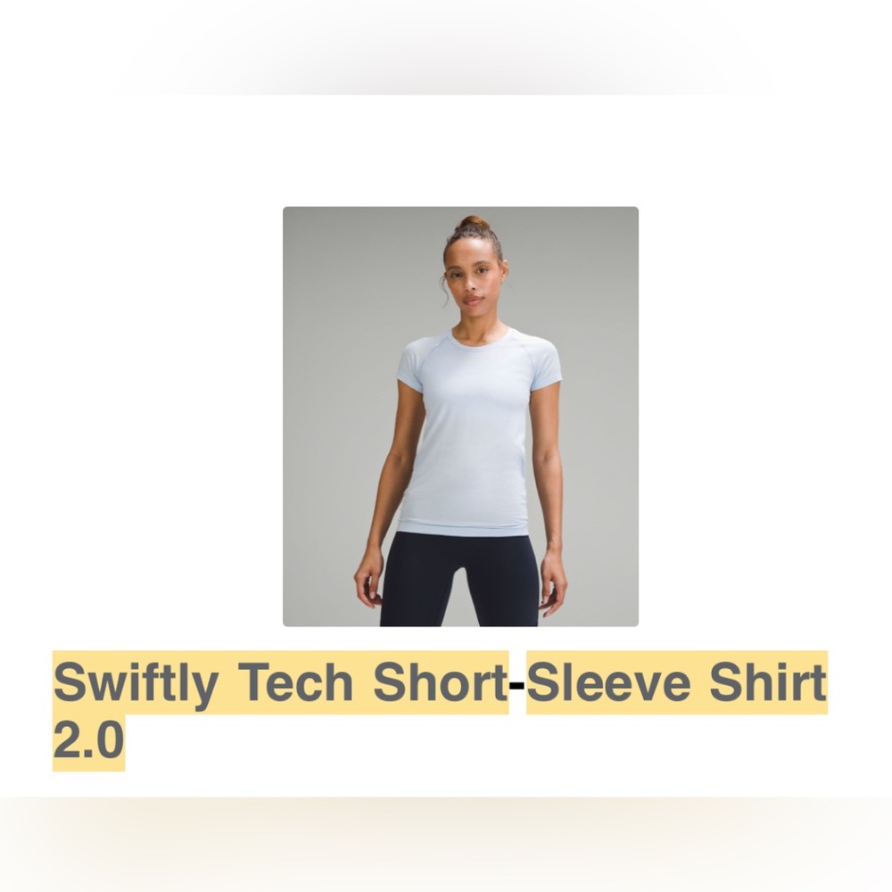 Lululemon Swiftly Tech Short Sleeve Shirt 2.0